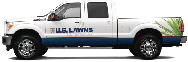 U.S. Lawns pickup truck U.S. Lawns pickup truck